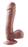 Basix 7.5 Inch Dong with suction