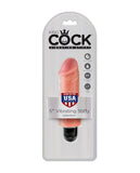 King Cock 5 in. Vibrating Stiffy White Flesh