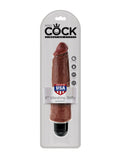 King Cock 8 Inches Vibrating Stiffy White Flesh