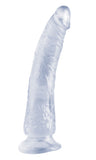 Basix Slim 7 Inch Dong With Suction Cup