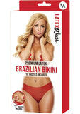 Latex Wear Brazilian Bikini Red