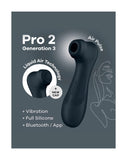 Satisfyer Pro 2 Generation 3 Connect App Compatible- Black