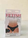 Fetish Fantasy Series Plus Size Hanky Spank Me Vibrating Panties Black
