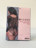 Be Wicked Break My Heart Bodysuit Black