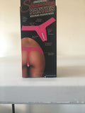 Hustler Clitoral Stimulating Thong with Beads Pink