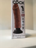 King Cock 8 in. Vibrating Cock Tan
