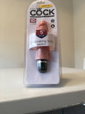 King Cock 5 in. Vibrating Stiffy White Flesh