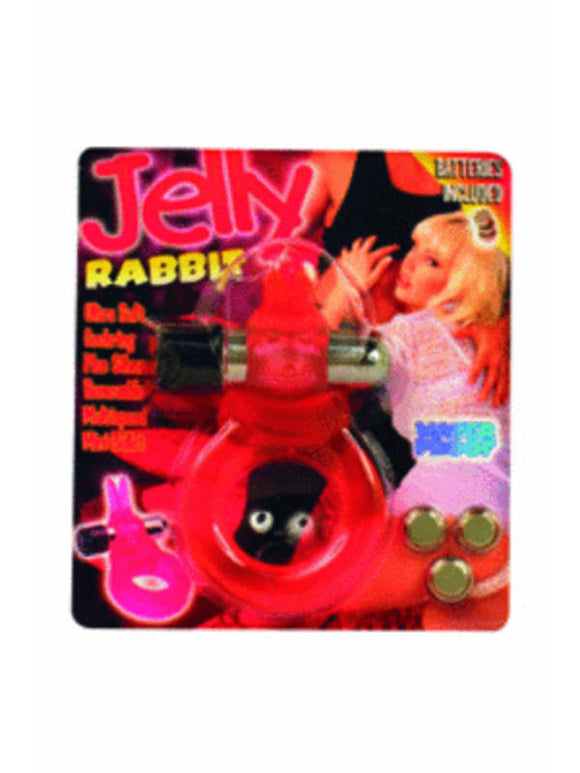 Jelly Rabbit Ultra Soft Cock Ring Red
