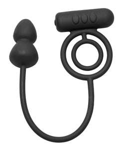 Prostatic Play Voyager 1 Vibrating Cock Ring and Anal Plug