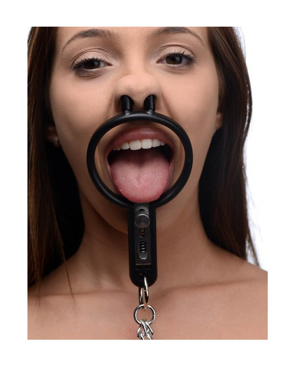 Degraded Mouth Spreader with Nipple Clamps