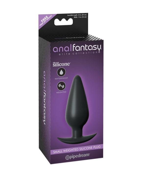 Anal Fantasy Elite Collection  Small Weighted Silicone Plug