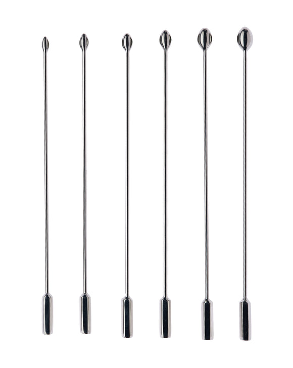 Kink - Stainless Steel Penis Plug Set 2 185mm x 10mm