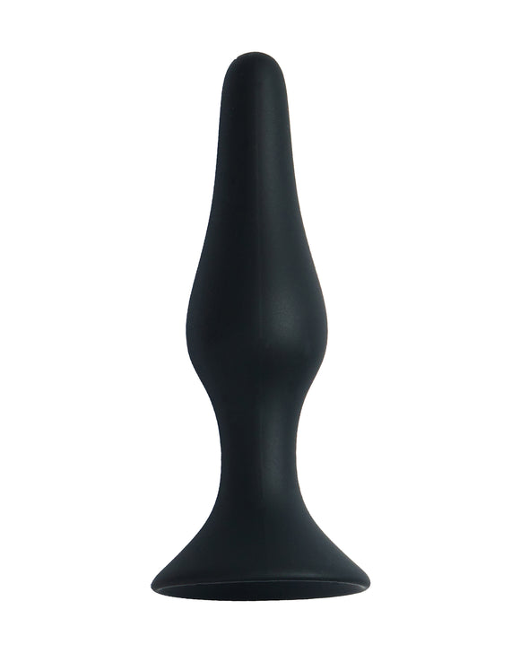 Share Satisfaction Large Silicone Butt Plug Black