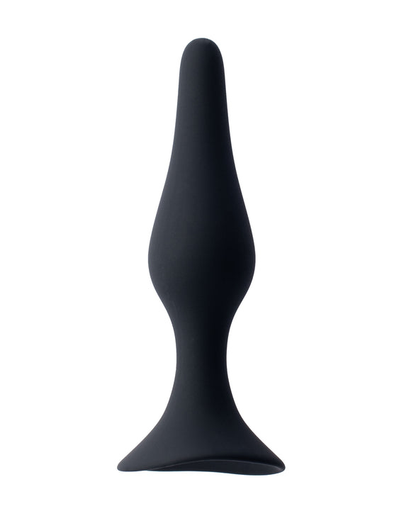 Share Satisfaction Med Silicone Butt Plug Black