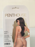 PENTHOUSE BODY SEARCH BODYSTOCKING - WHITE - EXTRA LARGE